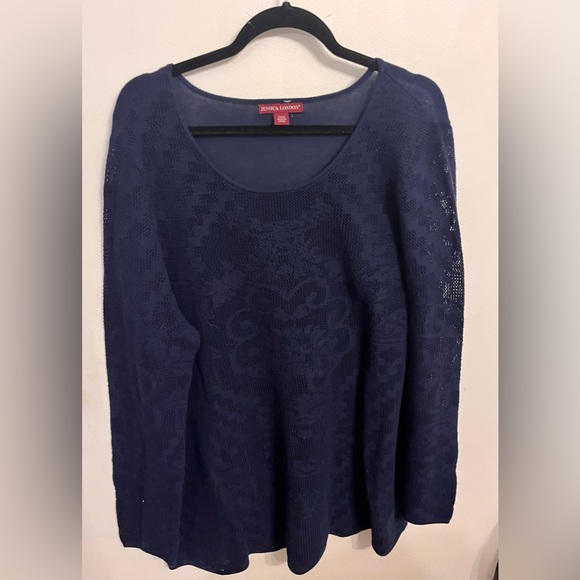 Jessica London Navy Sweater - Picture 1 of 3